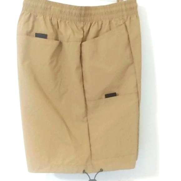 ORIGINAL DELUXE SUPPLY BIG & TALL TAN BLACK SWIM TRUNKS BOARDSHORTS SIZE 3XL NWT - Picture 2 of 9